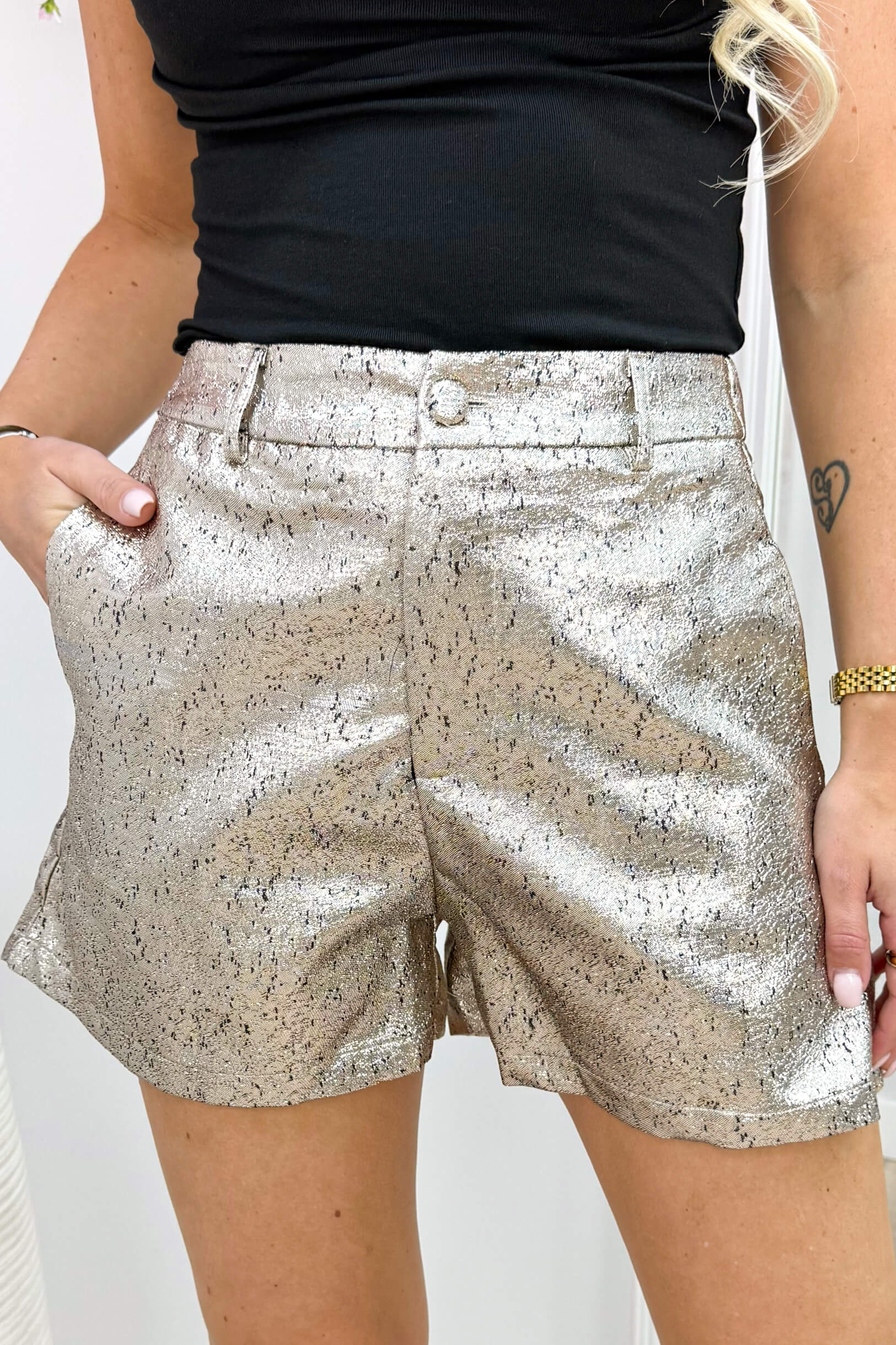 Golden girl short - Goud
