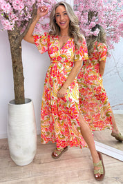 Bahama lurex maxi dress - Fuchsia