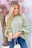 Stripes and snuggles trui - Beige