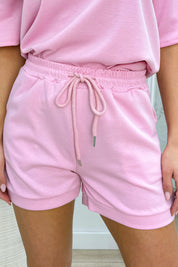 Sparkle chill short - Roze