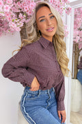 Check out my diamonds blouse - Bordeaux