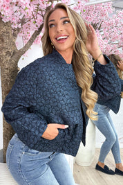 Feeling floral bomber jacket - Navy