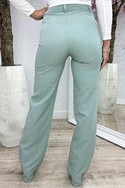 Straight leg stripe pantalon - Mint