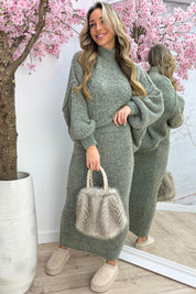 Cozy all day co-ord - Army