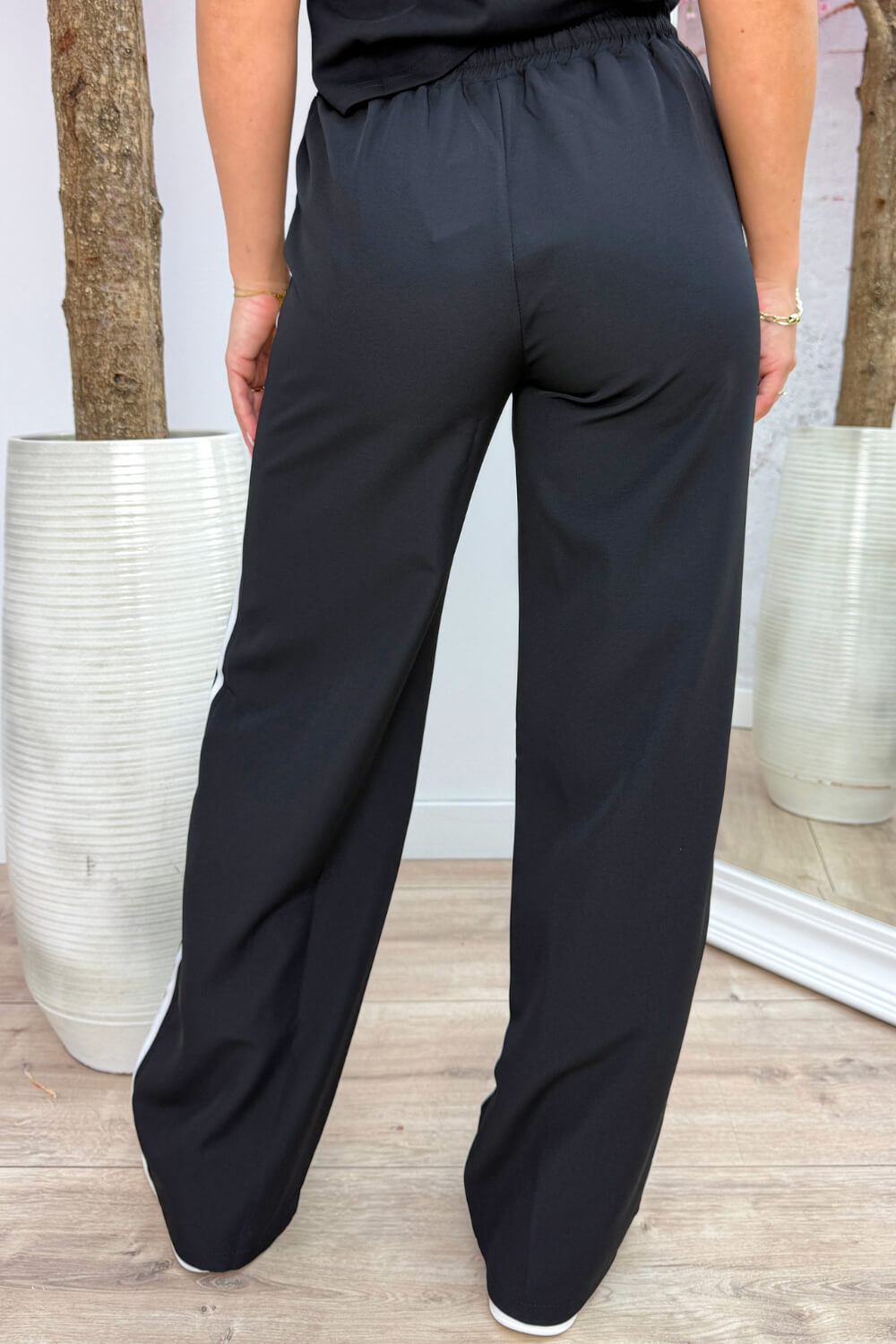 Just for you stripe pantalon - Zwart