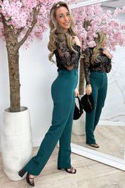 Twinkle hour mesh topje - Zwart