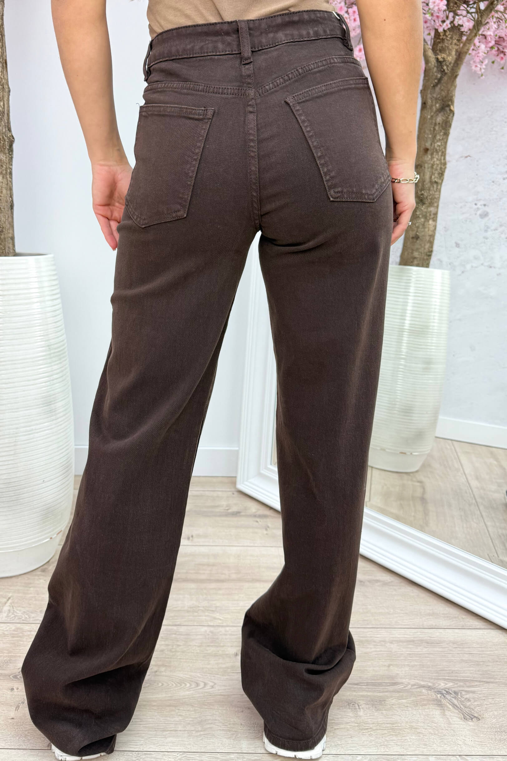Choco extra tall straight leg jeans - Bruin
