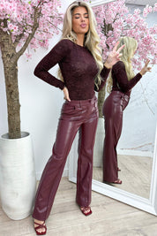 Sweet romance lace topje - Bordeaux