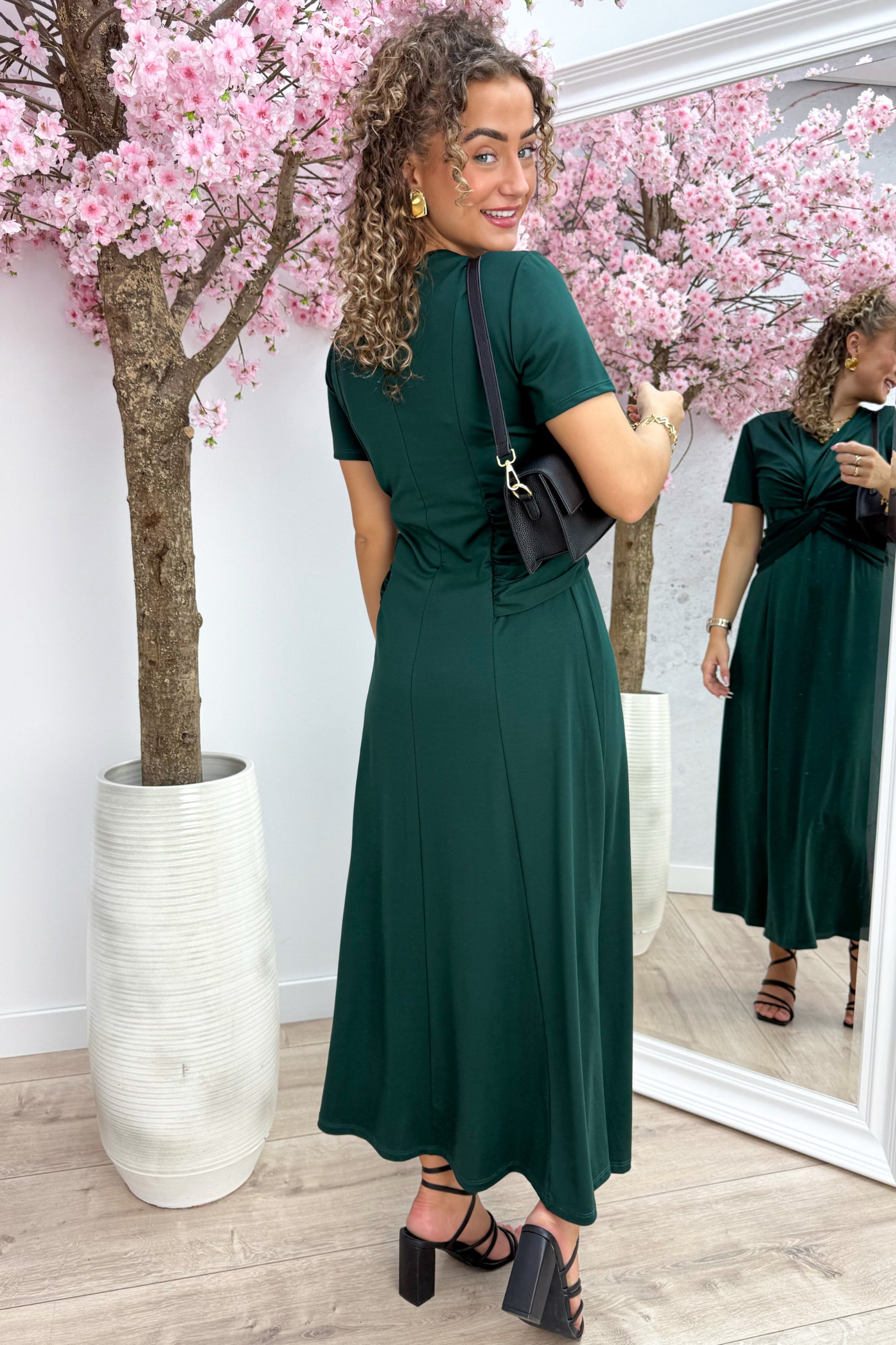 Robe toujours brillante - DK. vert