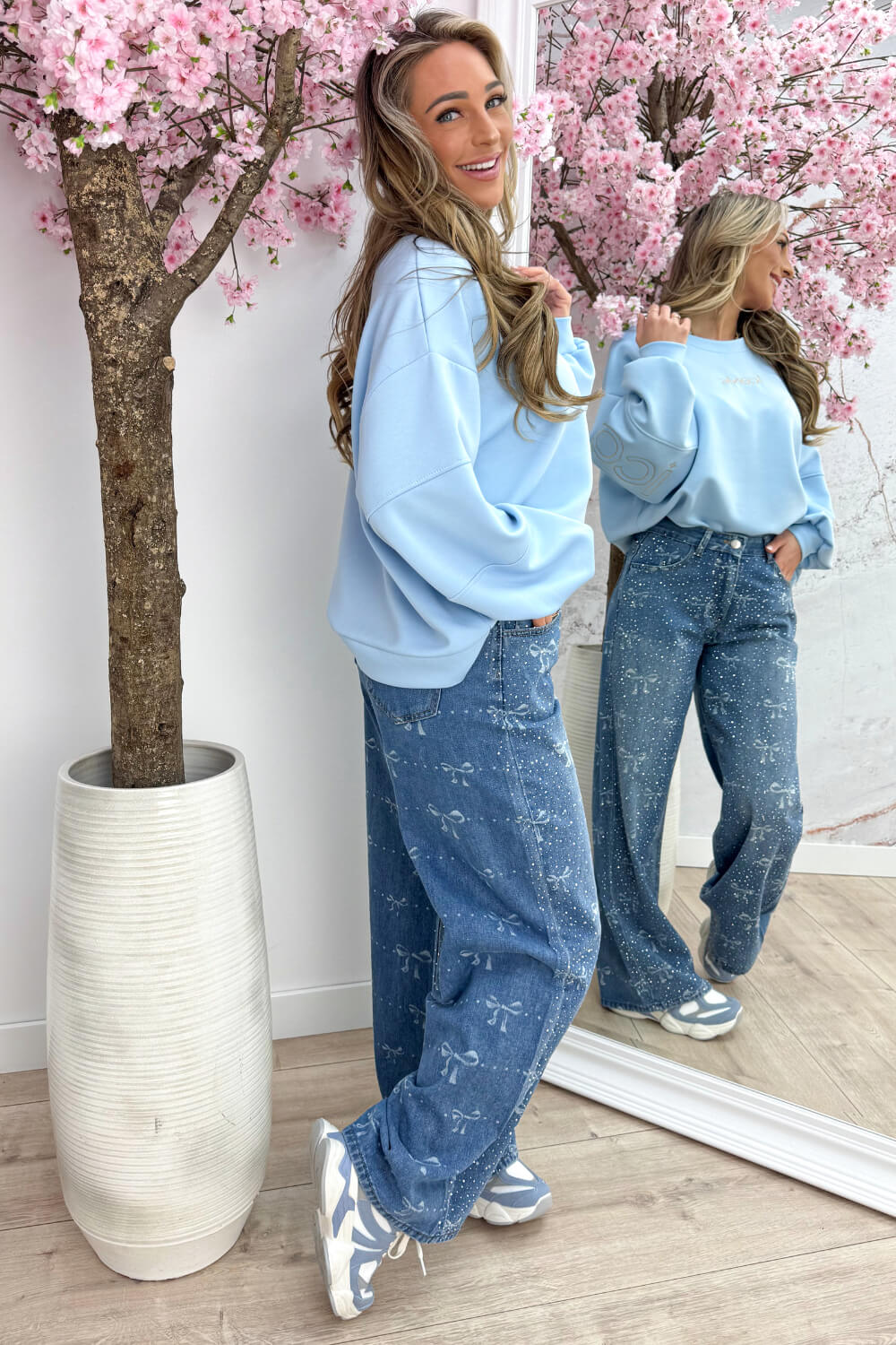 Simply iconic sweater - Sky blue