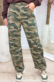 Camo trend balloon jeans - Army
