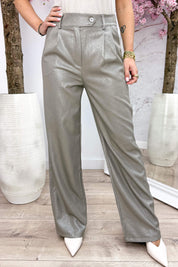 Glitter girl pantalon - Lt. taupe