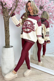 California comfy co-ord - Bordeaux