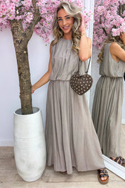 Alicante maxi dress - Taupe
