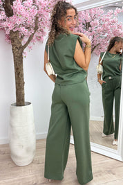 Looking cute but comfy co-ord - Army