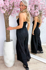 Tropical dream jumpsuit - Zwart