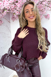 The perfect basic trui - Bordeaux