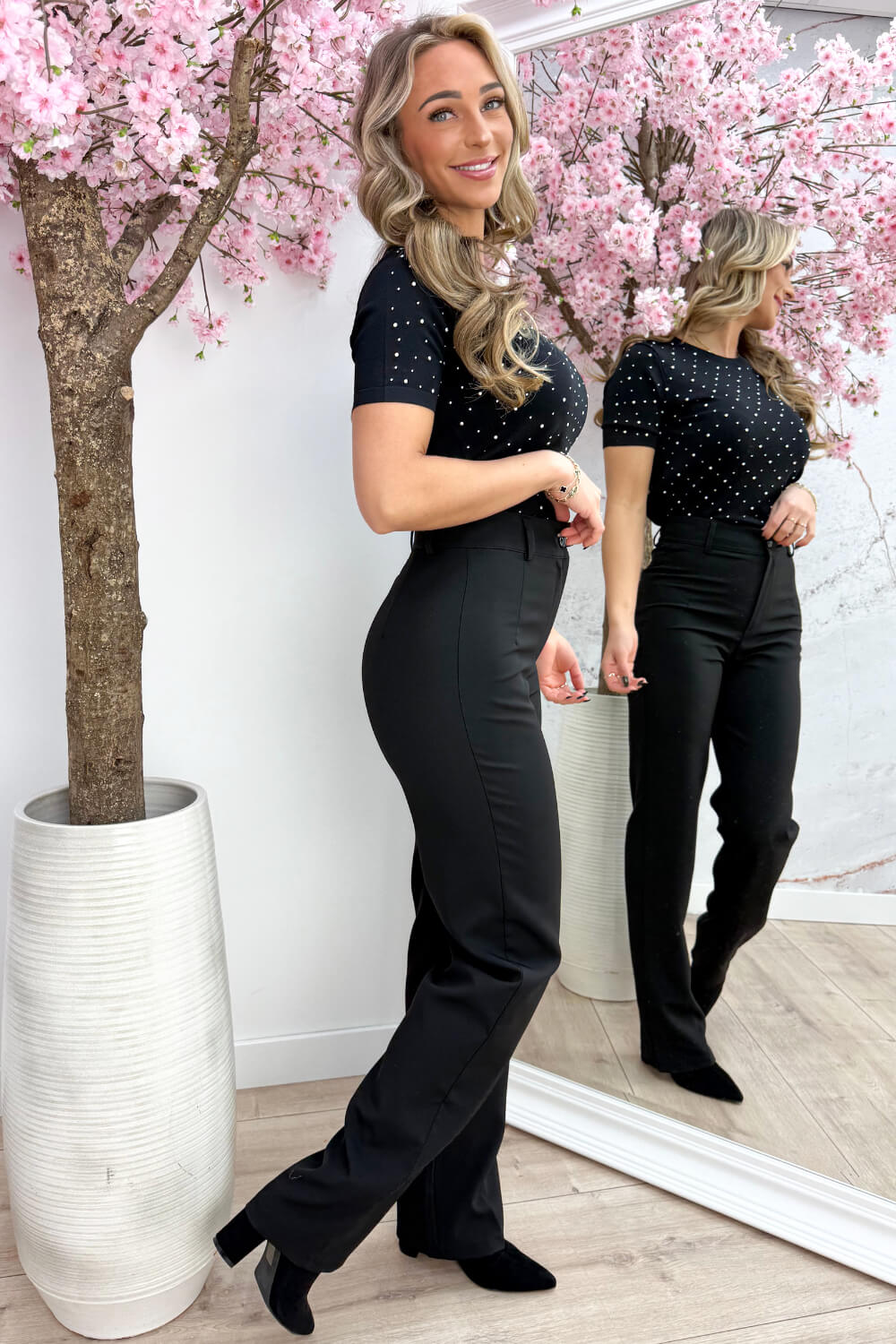 Sparkle all day topje - Zwart