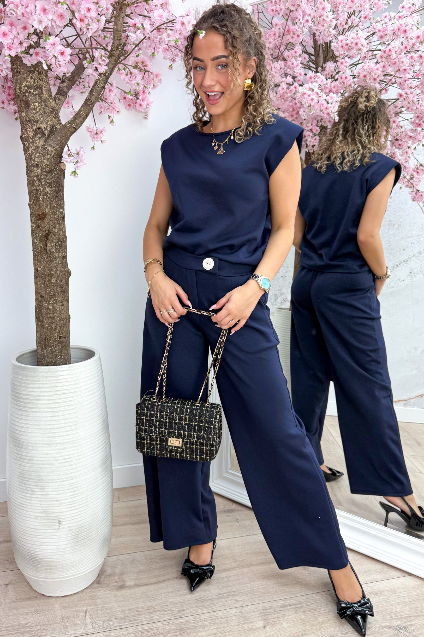 Looking cute but comfy co-ord - Navy
