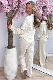 Meet me under the palms co-ord - Beige