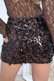 Party season velvet skirt - Bruin