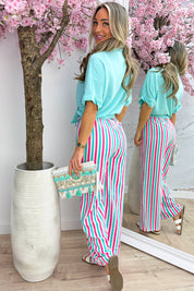 Basic knot blouse - Mint