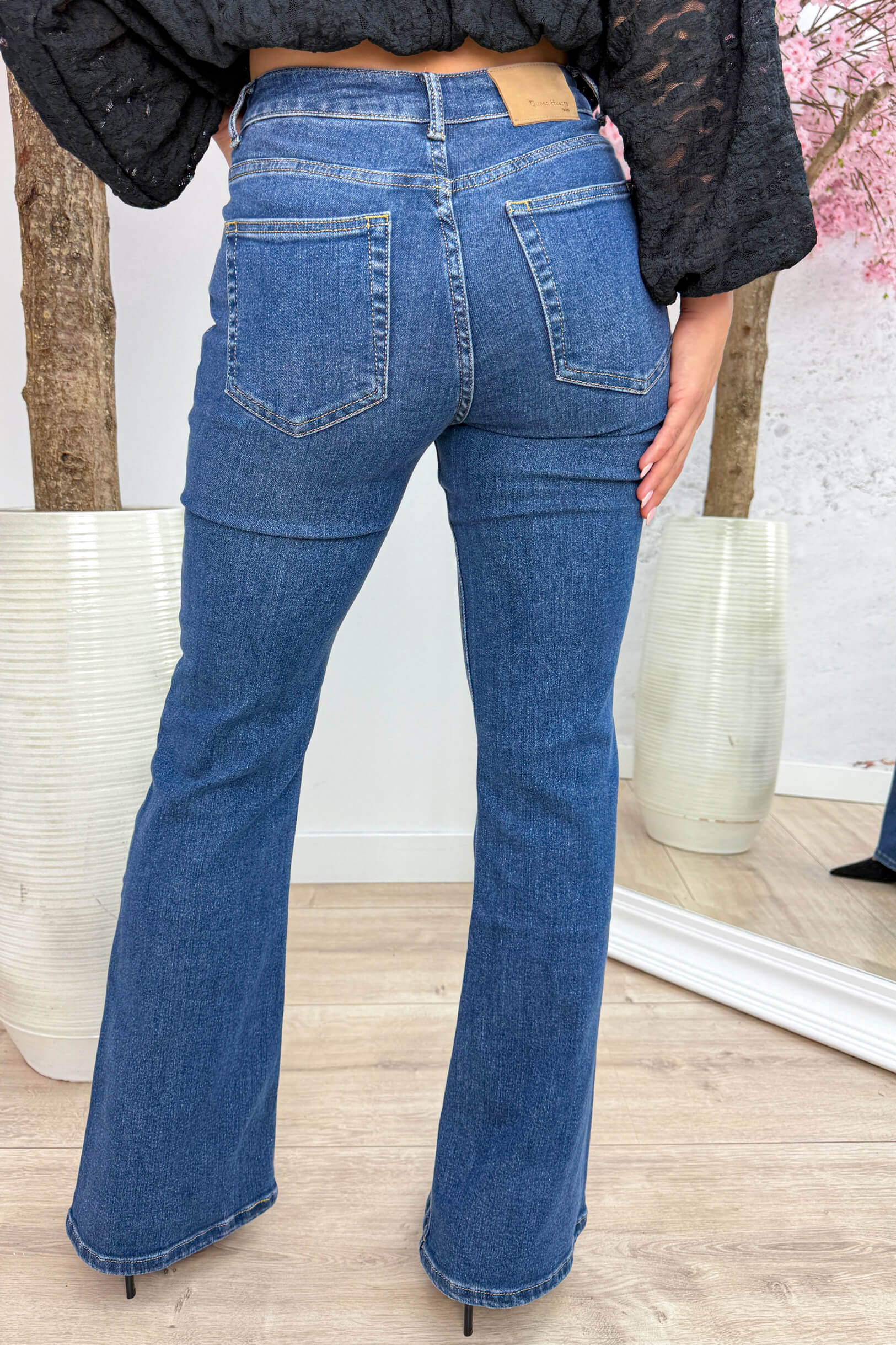 Flare it up jeans (Queen Hearts) - Jeans blue