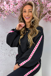 Neon lover sweater - Zwart