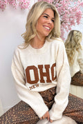 Woven soho knitted sweater - Beige