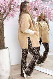 Snuggle up teddy gilet - Camel