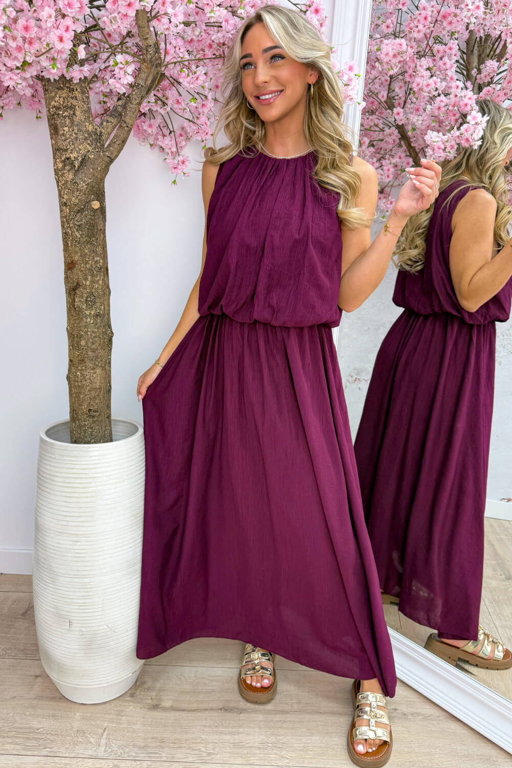 Alicante maxi dress - Bordeaux