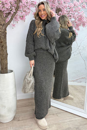 Cozy all day co-ord - Taupe