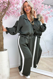 When silky meets toff co-ord - Army