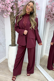 It girl co-ord - Bordeaux