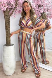 Coconut lurex co-ord - Geel
