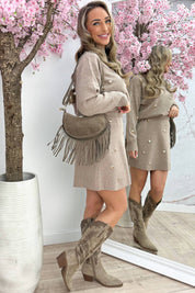 Falling in love trui - Taupe