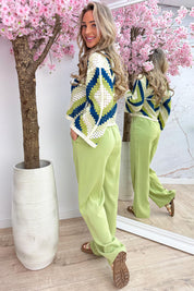 Isla crochet topje - Olijf