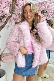 Fluffy days jacket - Roze