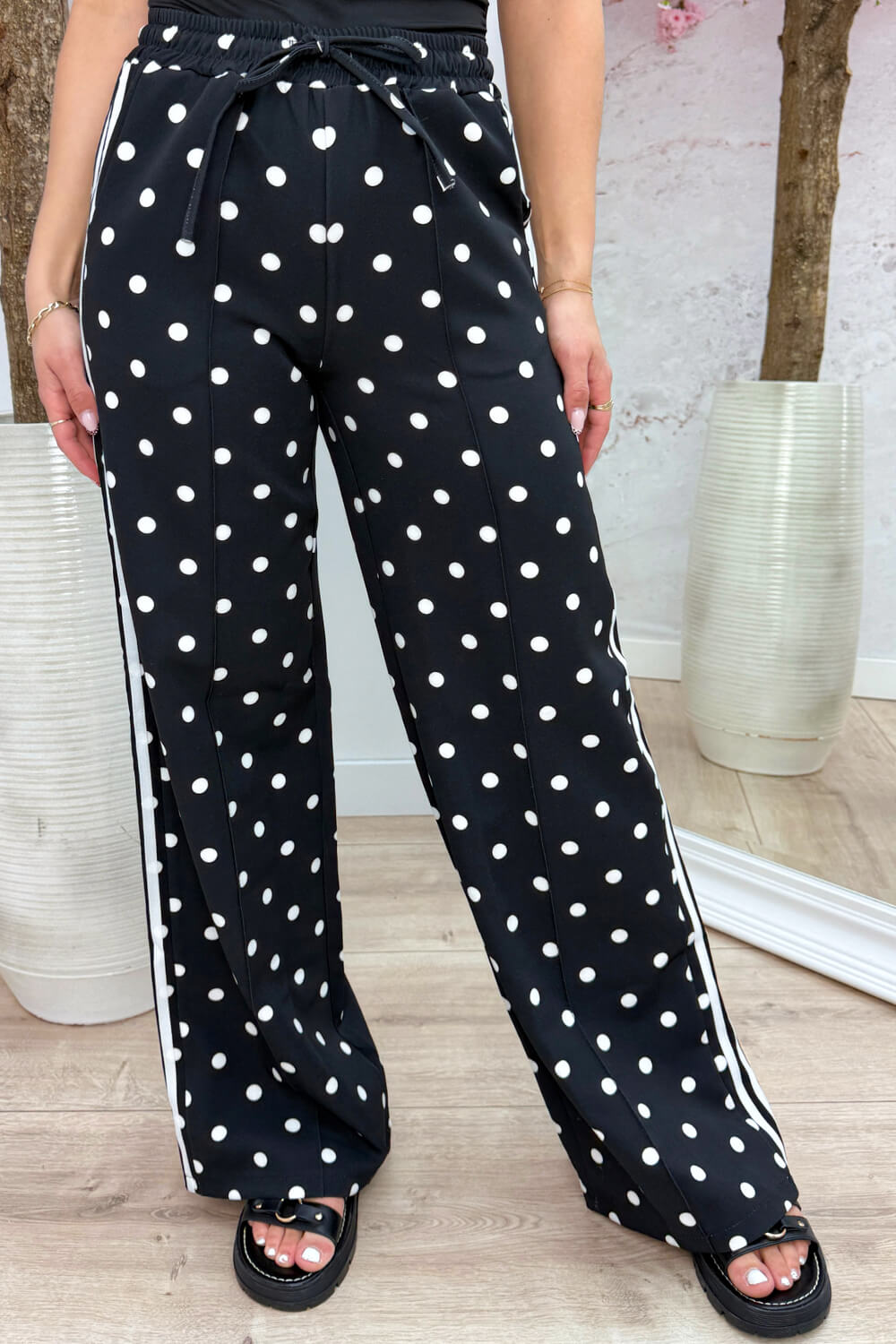Yours to keep polkadot pantalon - Zwart