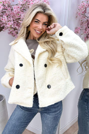 Vilt trenchcoat - Wit