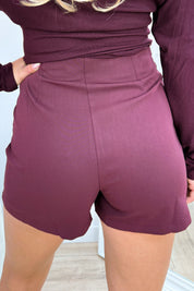 Lace touch skort - Bordeaux