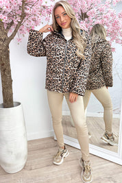 Always in leopard jacket - Taupe