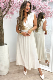 Robe au lever du soleil dorée - Lt. Beige