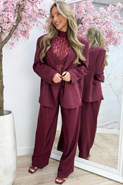 It girl co-ord - Bordeaux