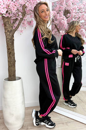 Perfectly embleem comfy co-ord - Zwart