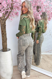 Two in one lace body - Army