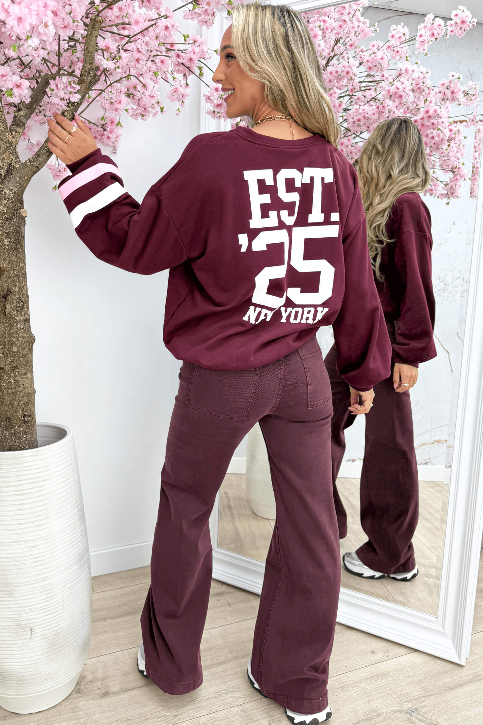 Ny Oversized Sweater - Bordeaux