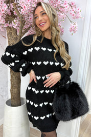 Made with love dress - Zwart