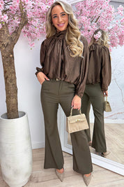 Shimmer and shine bow topje - Bruin