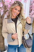 Double check trench coat - Beige
